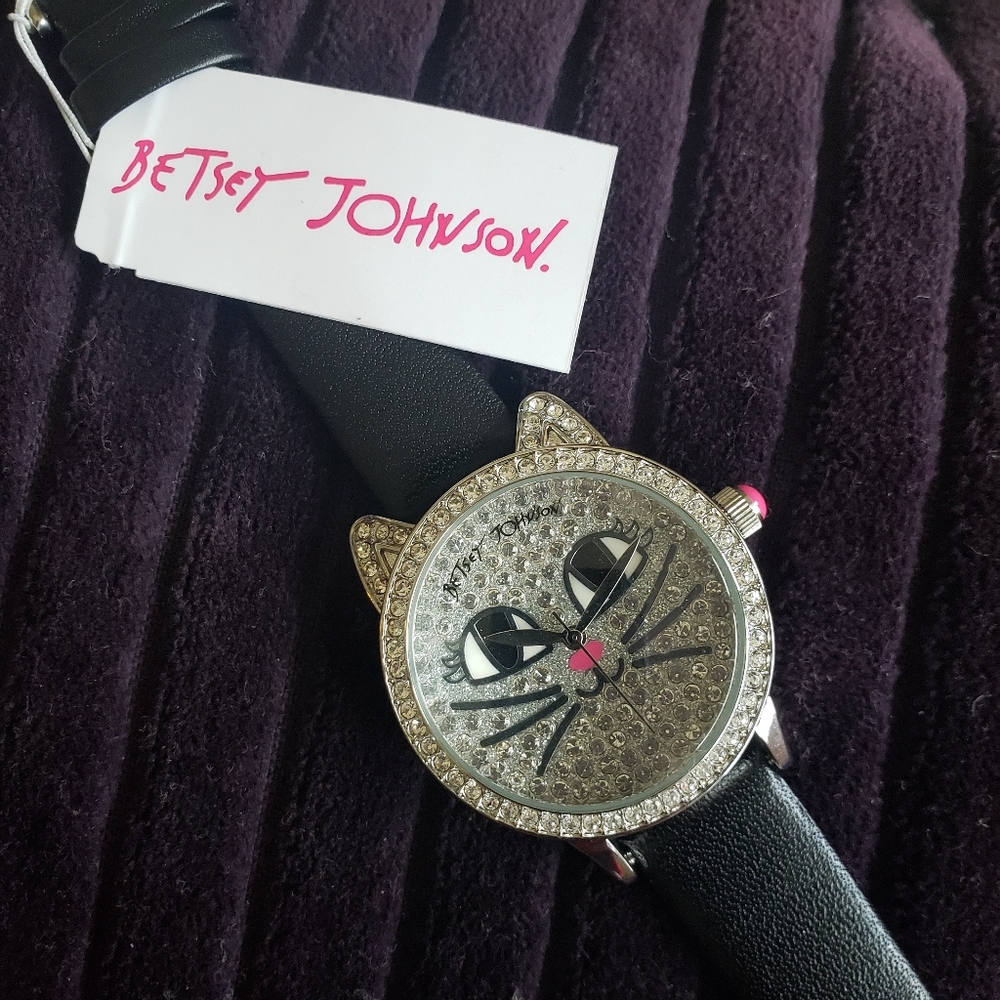 NWT Betsey Johnson Cat Watch
